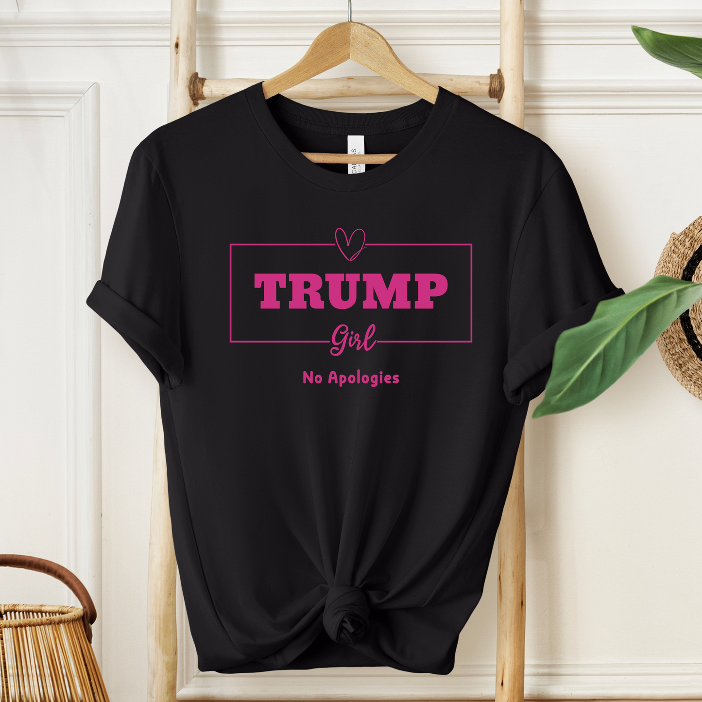 Trump Girl No Apologies T-Shirt - Bold Statement Design