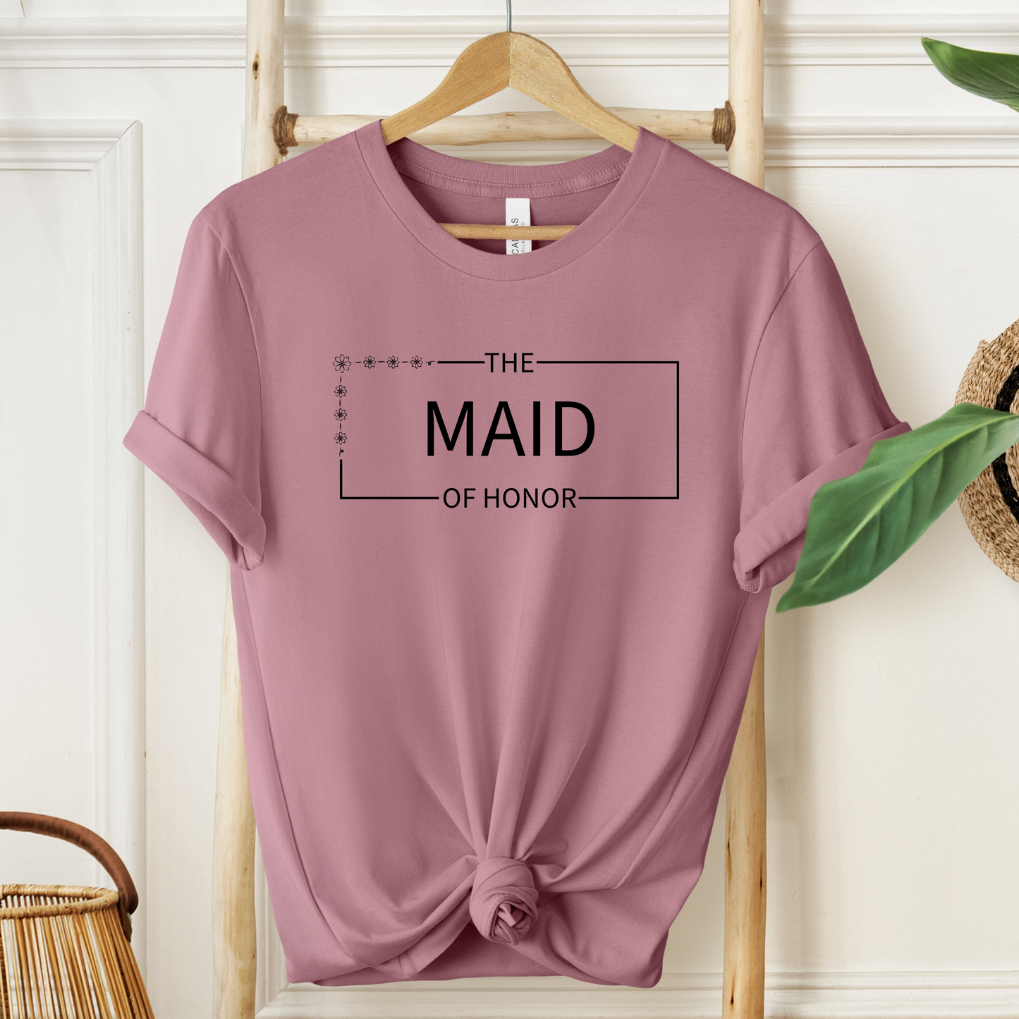 Maid Of Honor T-Shirt For Wedding Party TShirt For Bachelorette T Shirt