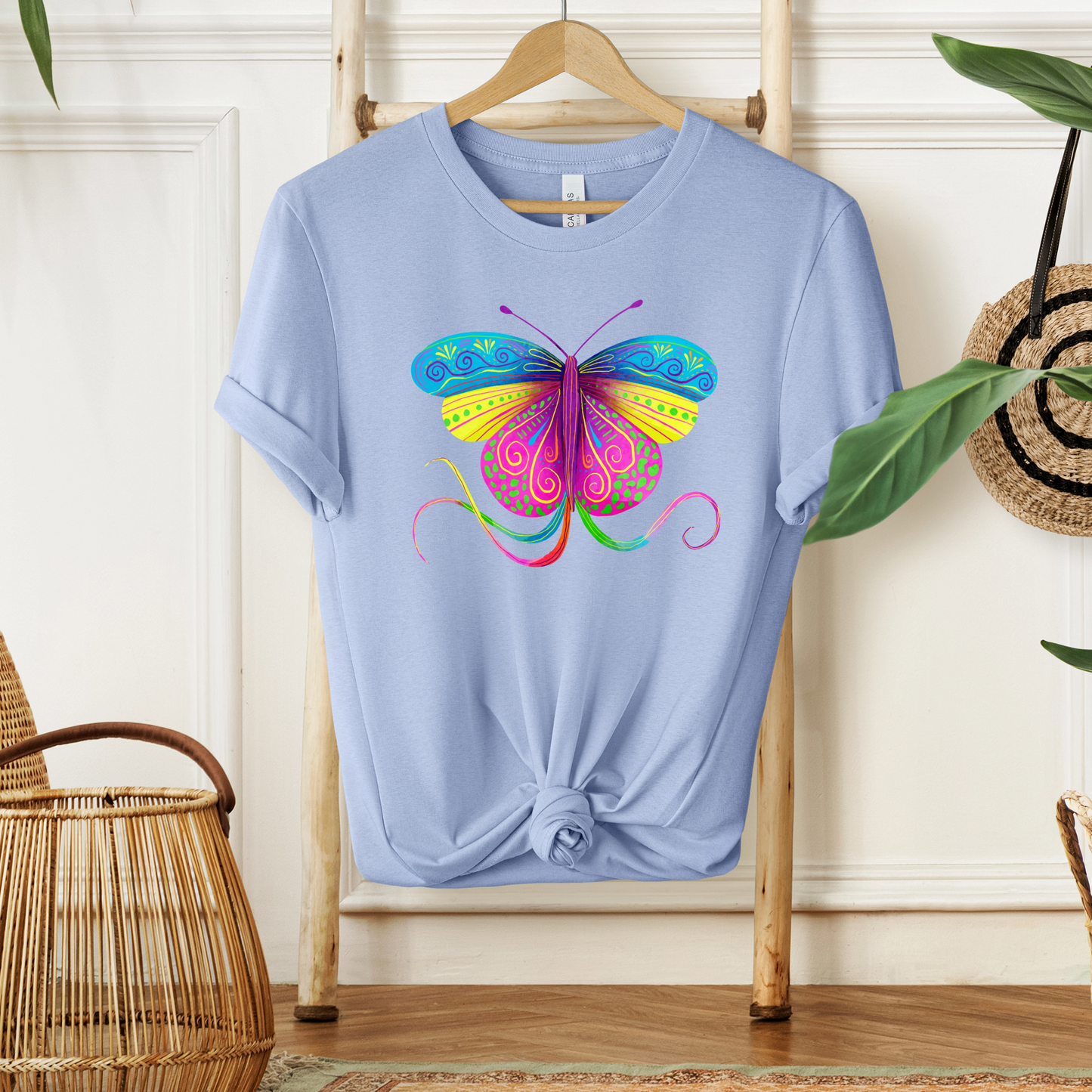 Butterfly Mexican Folk Art Tee