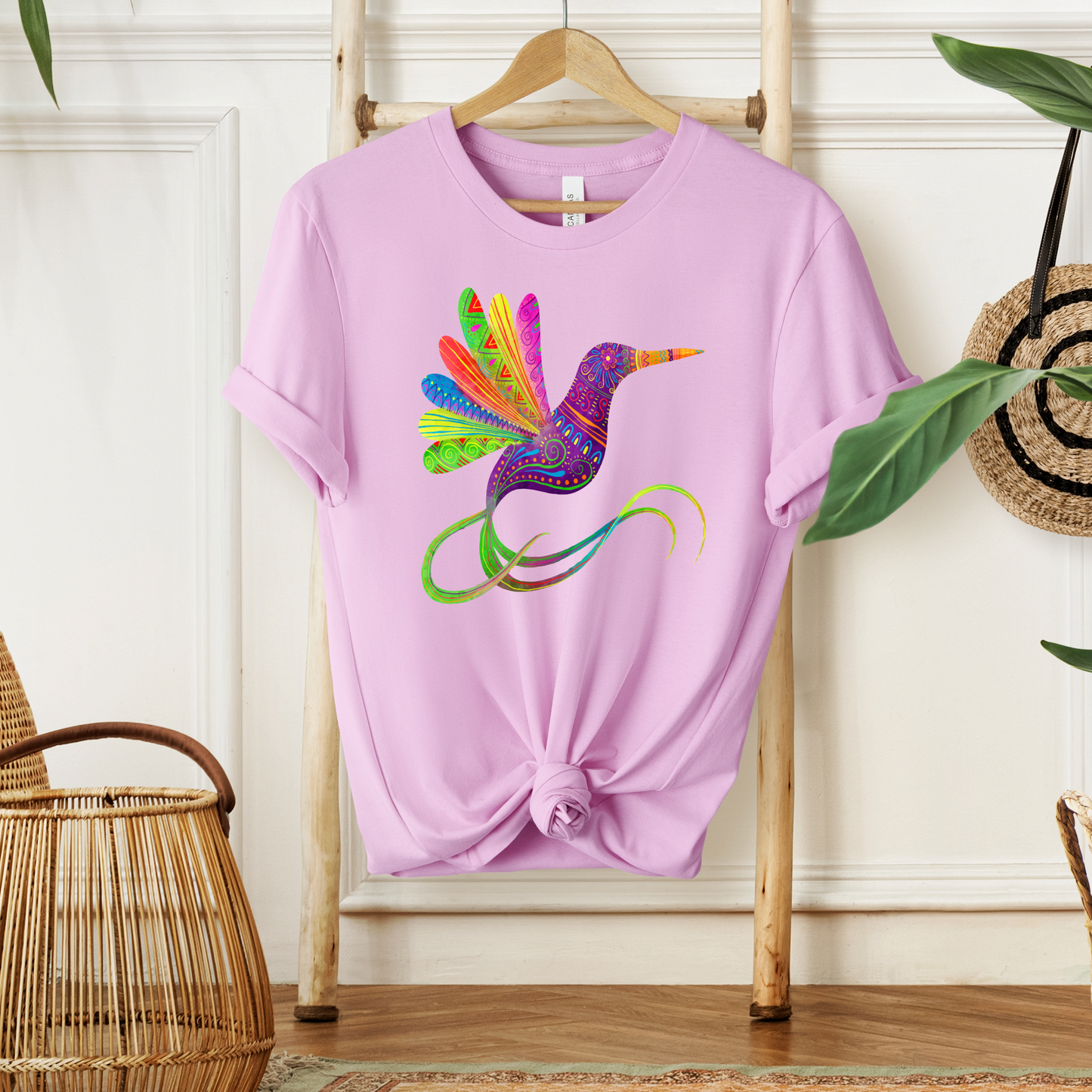 Hummingbird Mexican Folk Art Tee