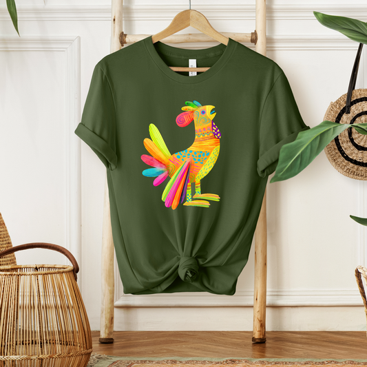 Rooster Mexican Folk Art Tee