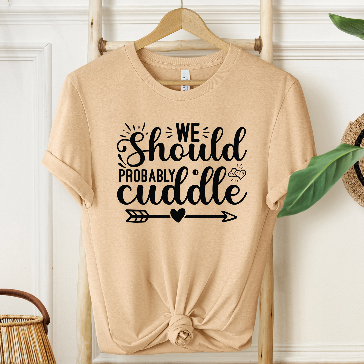 Cuddle Up T-Shirt - Romantic Cozy Tee