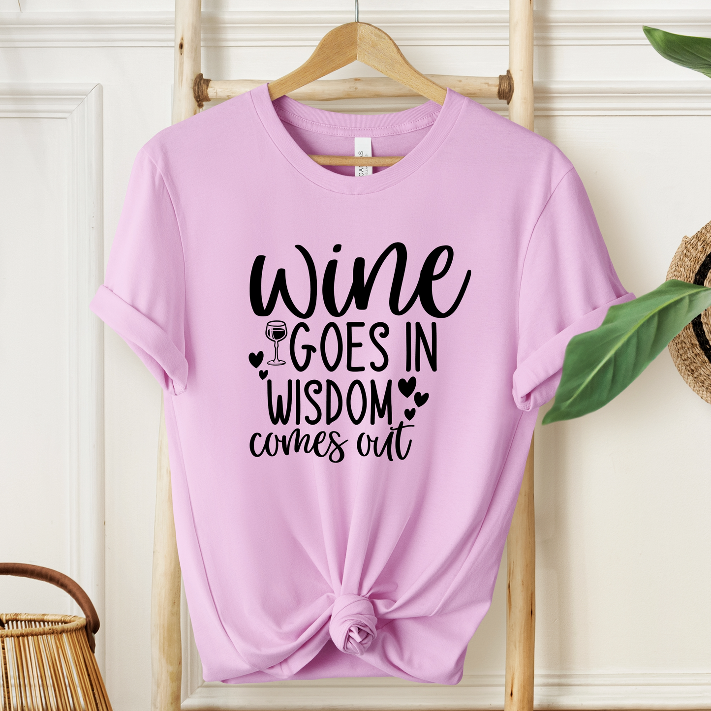 Wine to Wisdom T-Shirt - Humorous Graphic