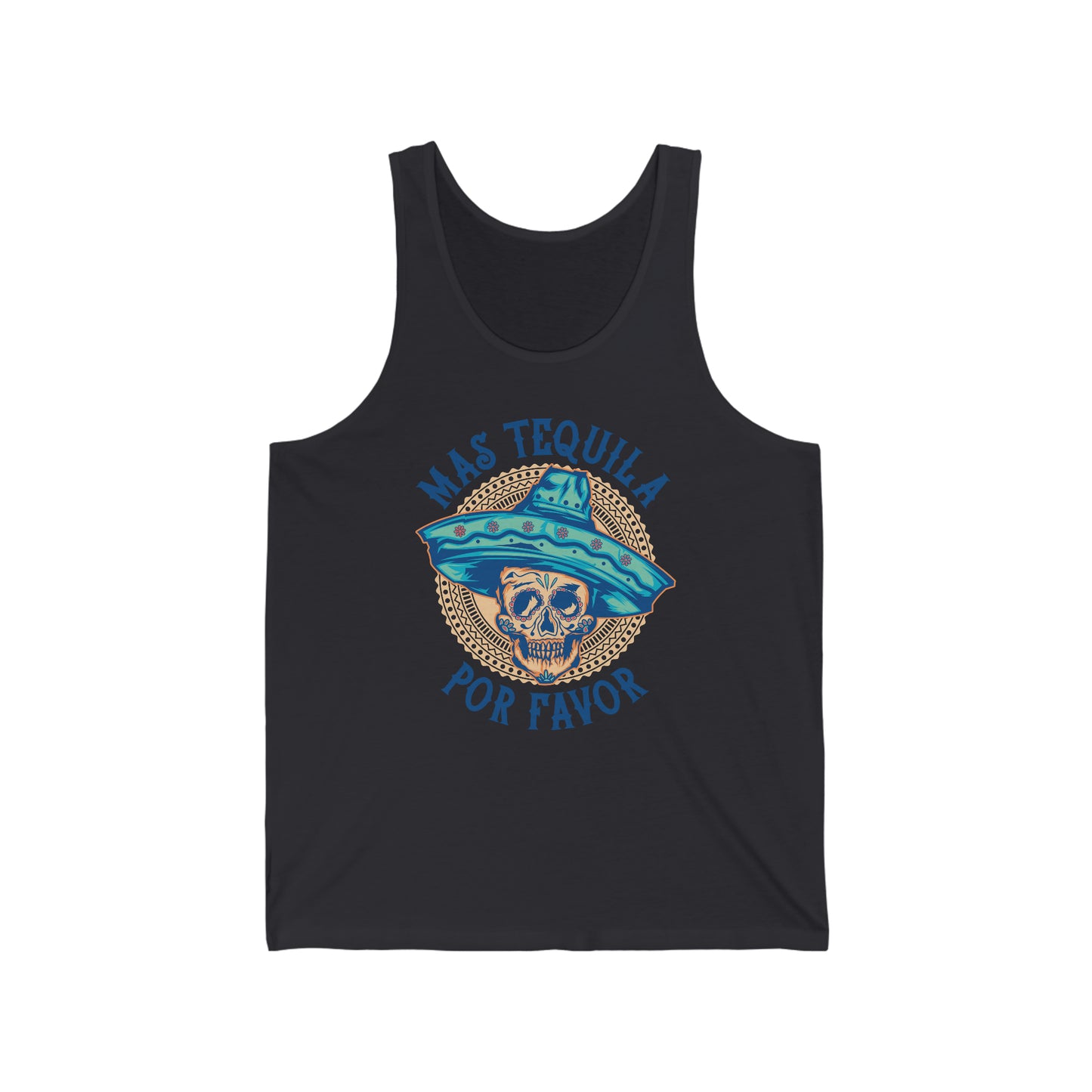 Mas Tequila Skull Fiesta Tank Top