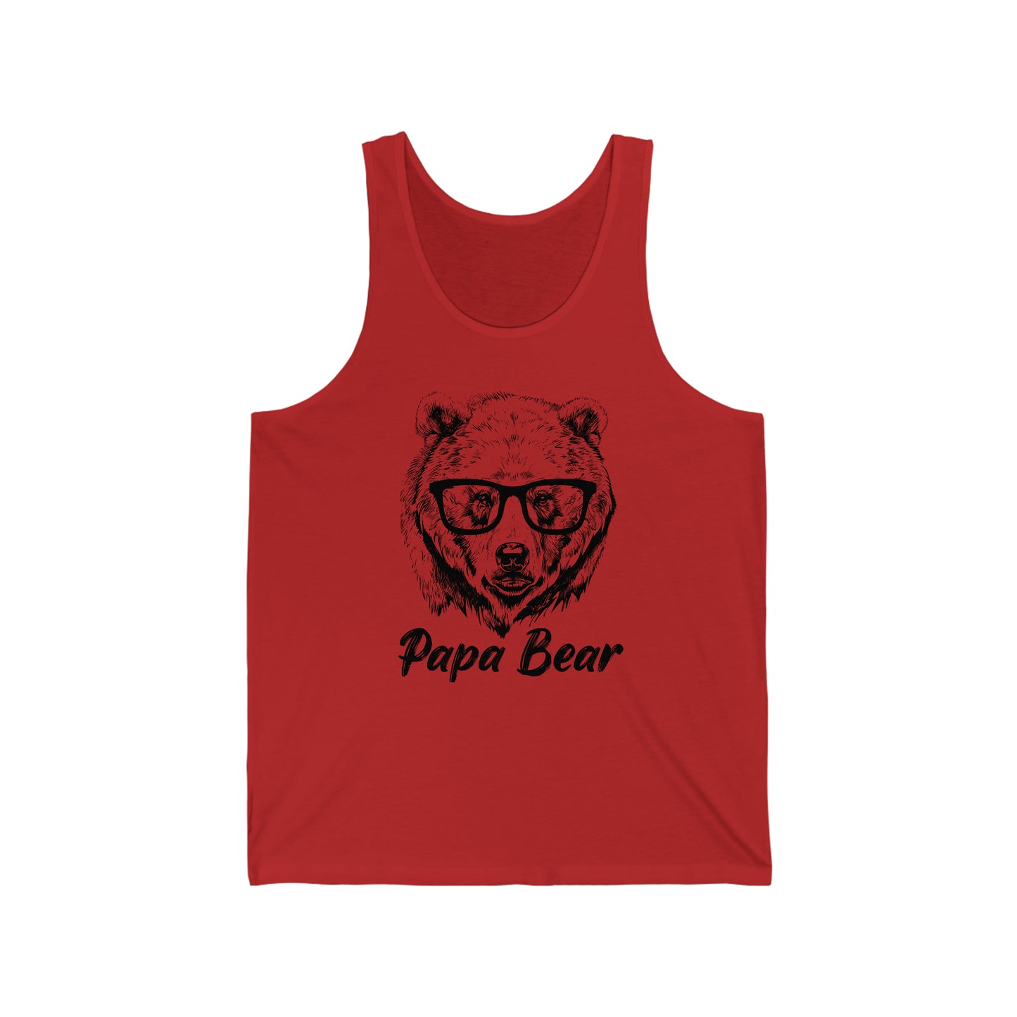 Papa Bear Glasses Tank Top