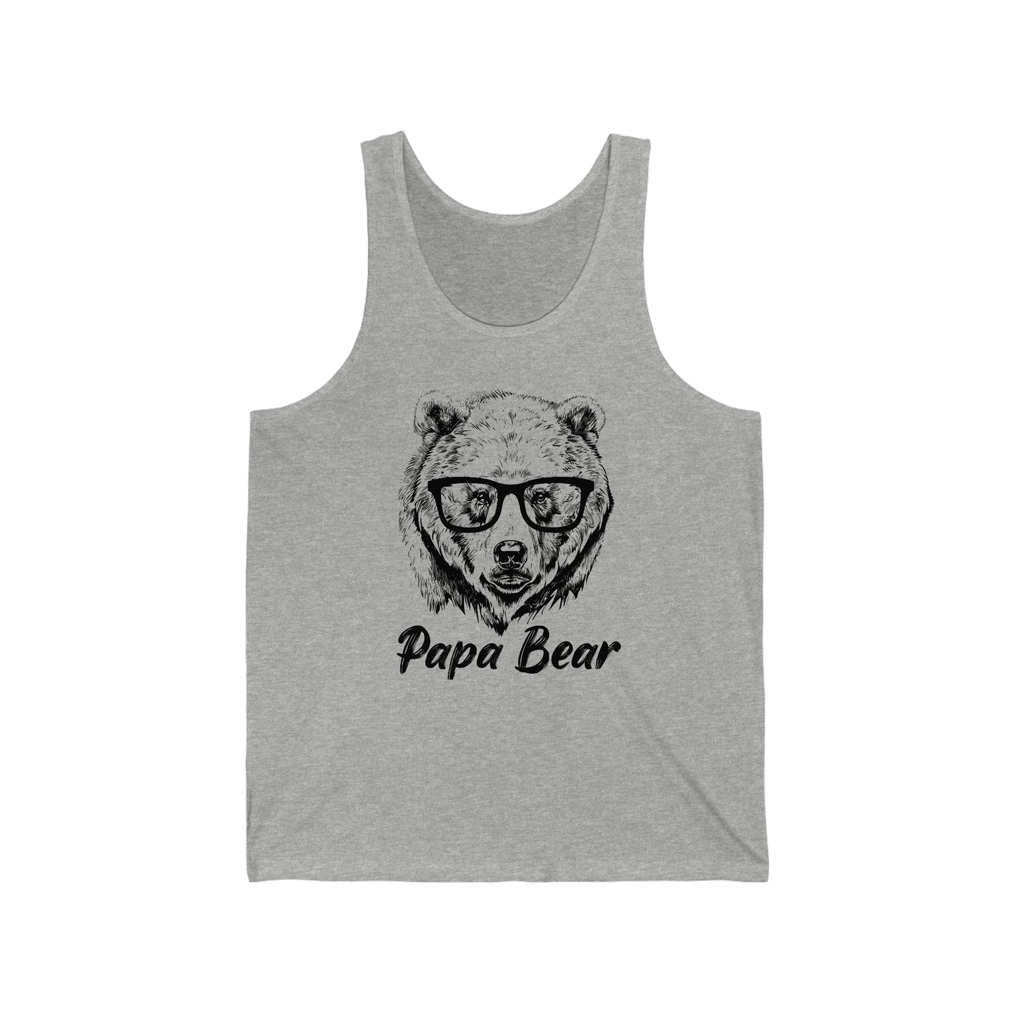 Papa Bear Glasses Tank Top