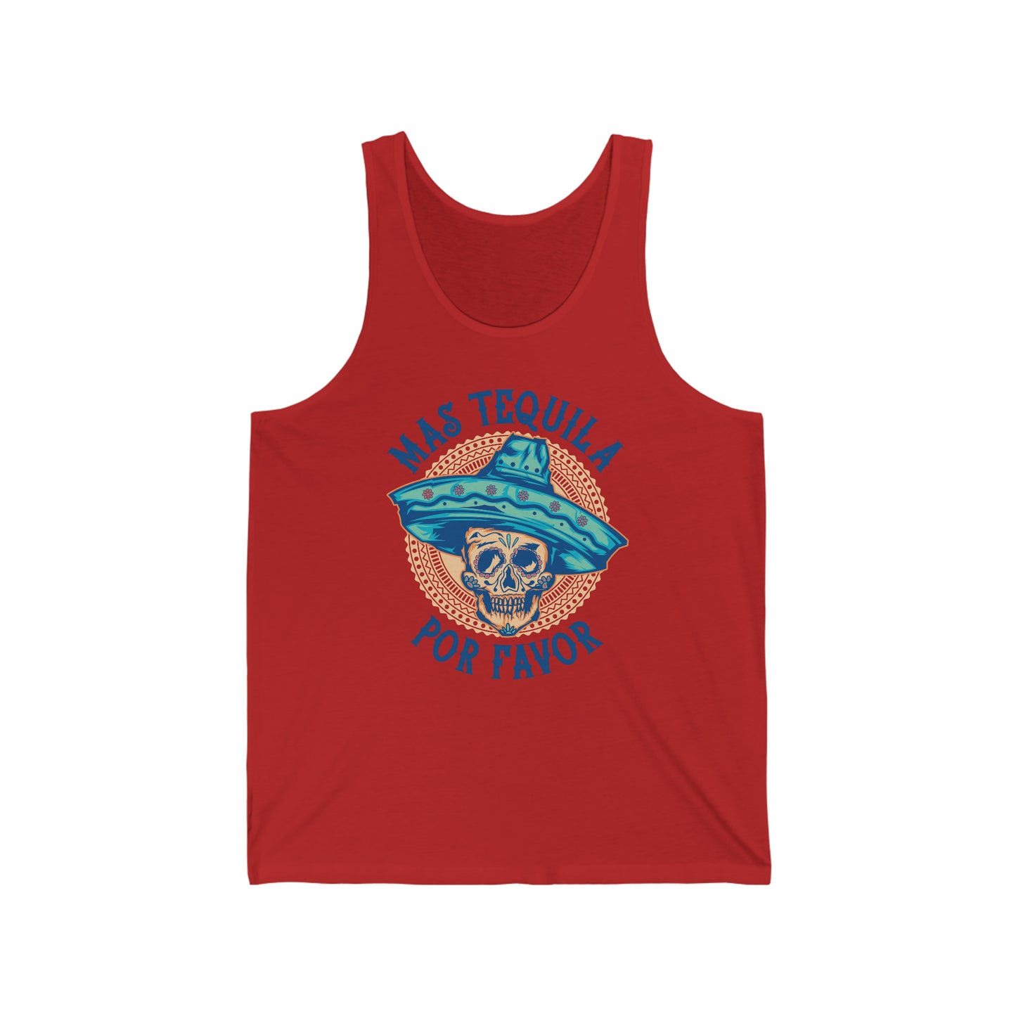 Mas Tequila Skull Fiesta Tank Top