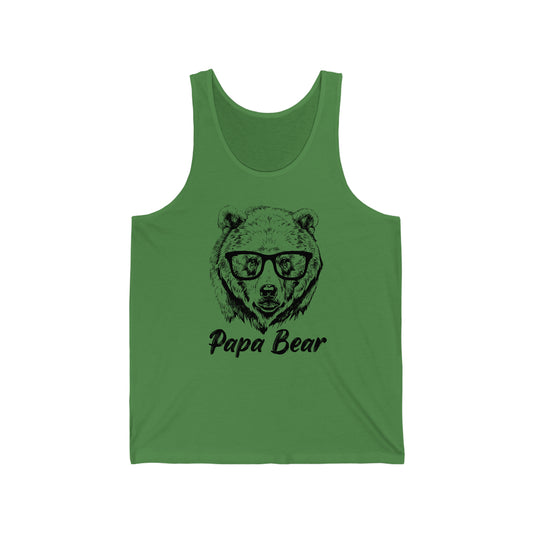 Papa Bear Glasses Tank Top