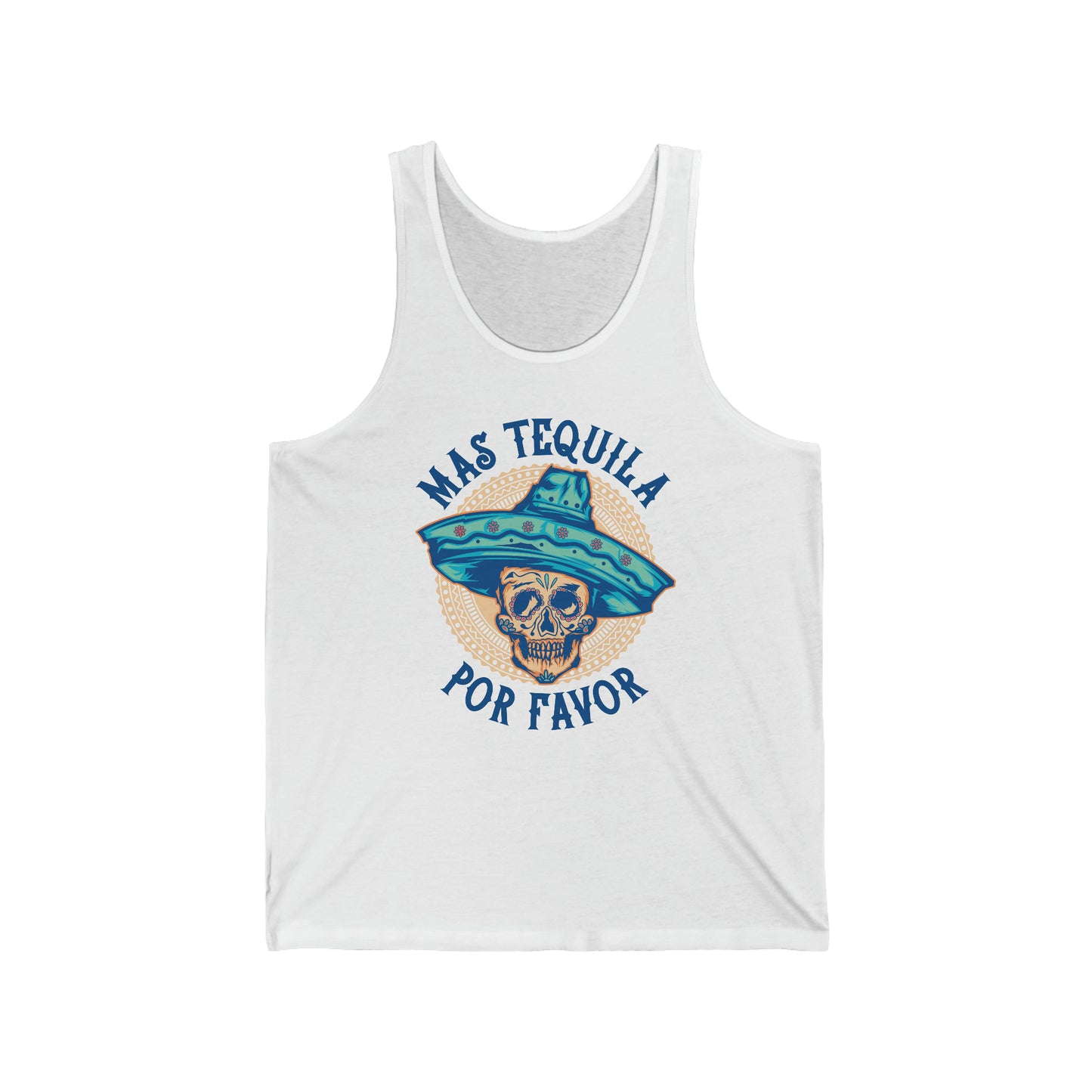 Mas Tequila Skull Fiesta Tank Top