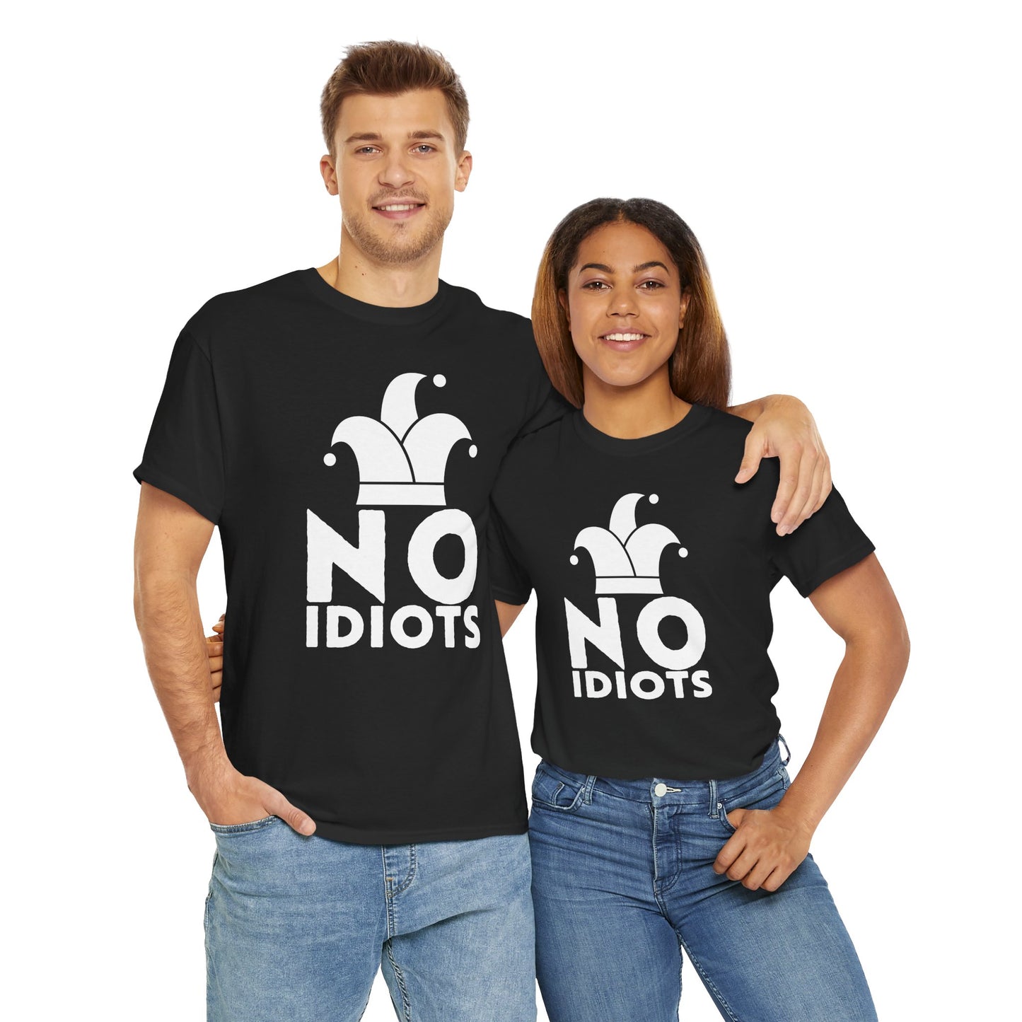 No Idiots Bold Statement Tee