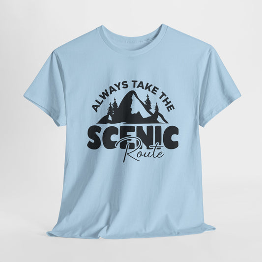 Scenic Route T-Shirt For Adventure TShirt For Great Outdoors T Shirt For Mountains Tee