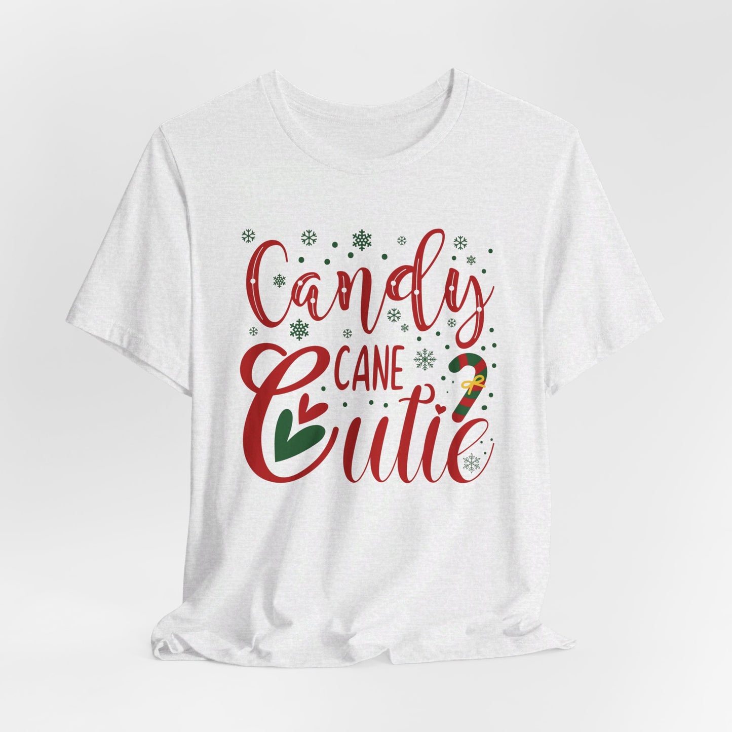 Candy Cane T-Shirt For Cute Holiday TShirt For Ladies Christmas T Shirt