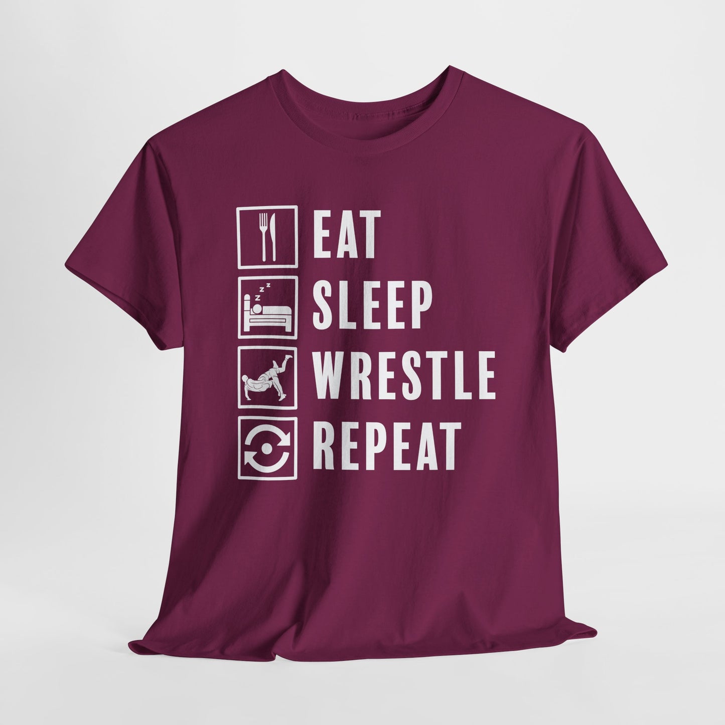 Wrestle Repeat T-Shirt For Takedown TShirt For Wrestling Match T Shirt