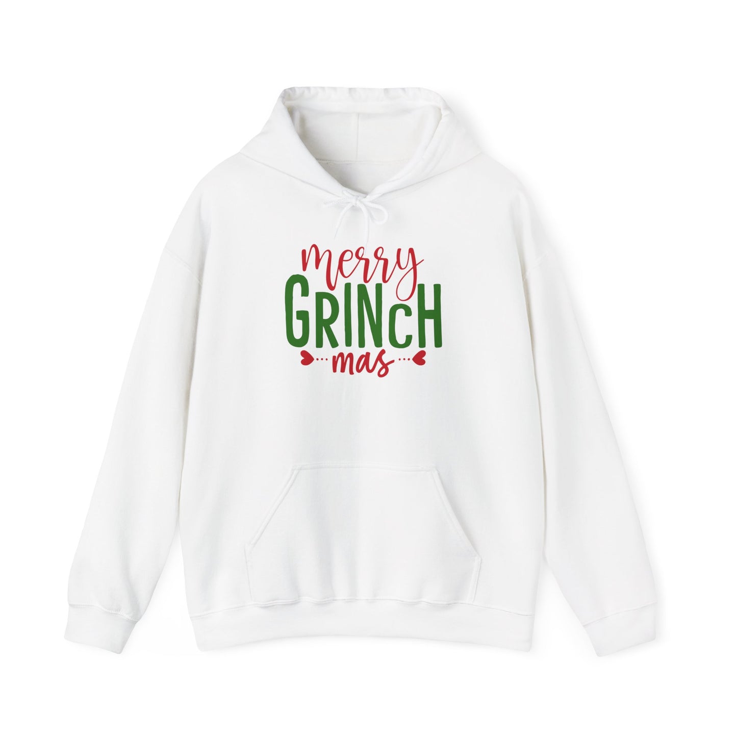 Merry Grinchmas Hooded Sweatshirt For Christmas Hoodie For Festive Outerwear