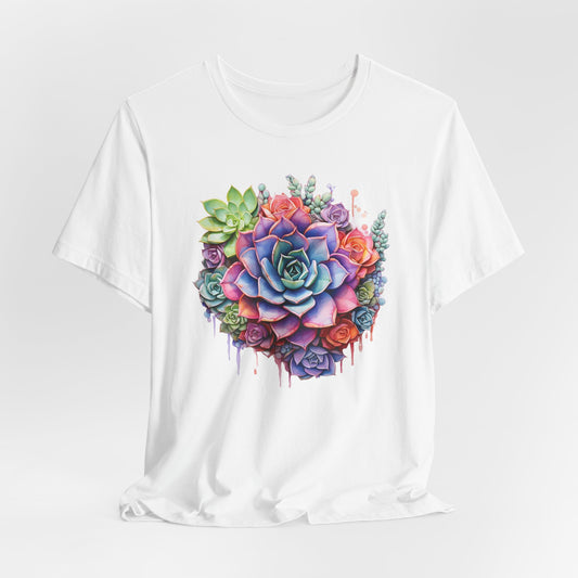 Succulent T-shirt For Cacti TShirt For Watercolor T Shirt For Plant Lovers Tee