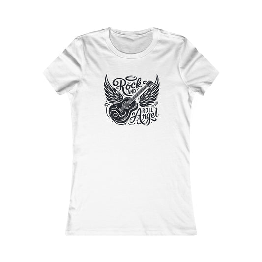 Angel T-Shirt For Rock And Roll T Shirt For Guitarist TShirt For Music Lover Gift