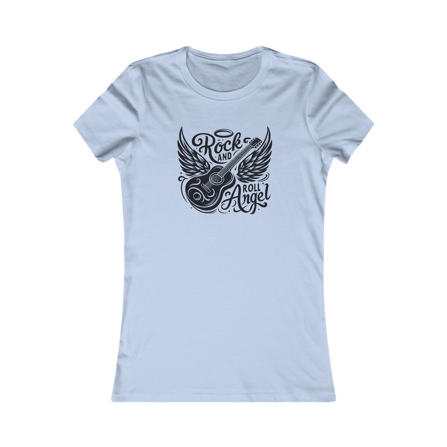 Angel T-Shirt For Rock And Roll T Shirt For Guitarist TShirt For Music Lover Gift