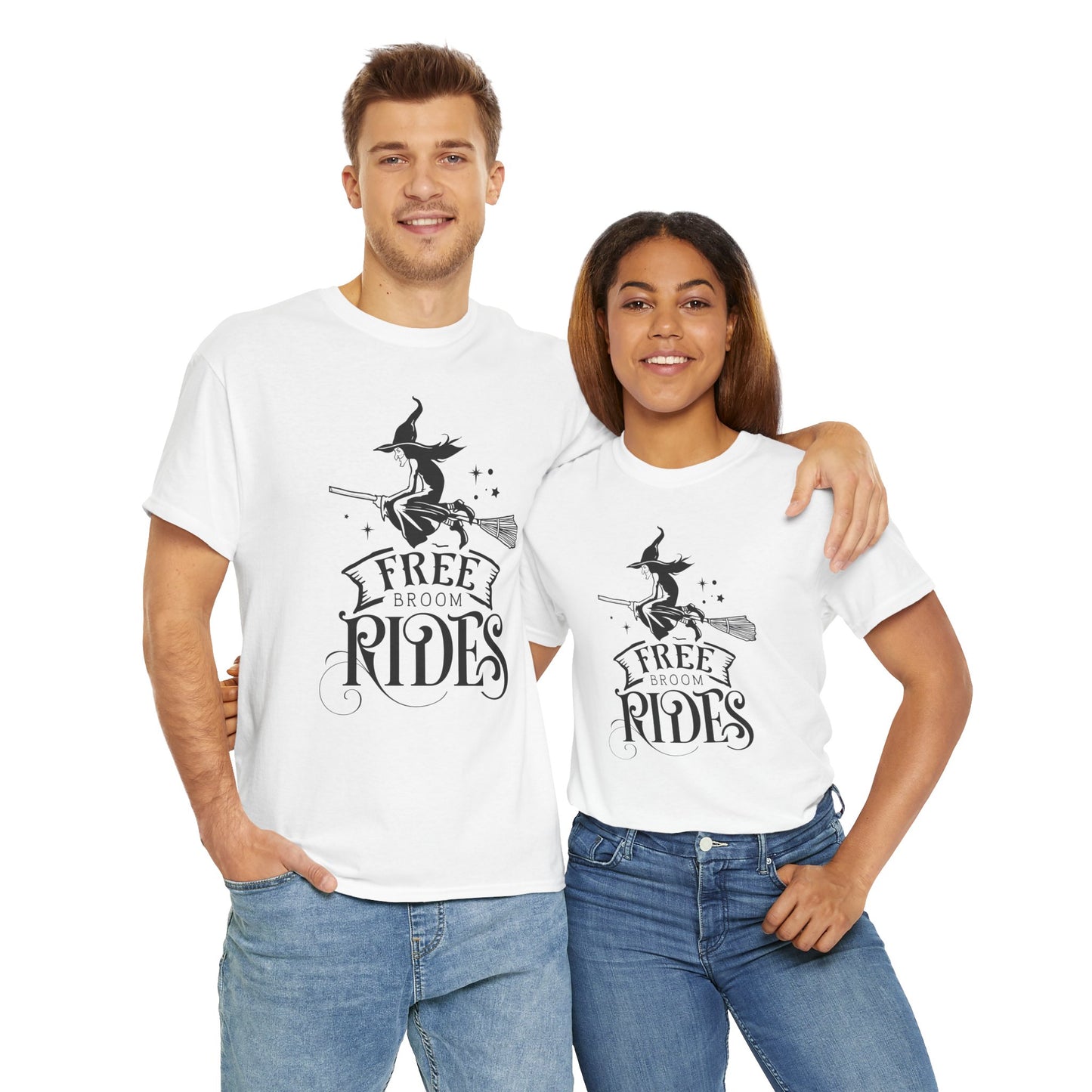 Broom Rides T-Shirt For Witches T Shirt For Halloween Costume TShirt