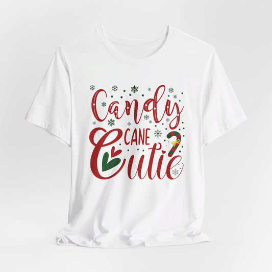 Candy Cane T-Shirt For Cute Holiday TShirt For Ladies Christmas T Shirt