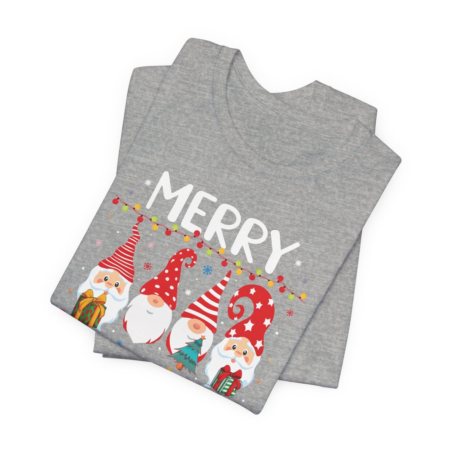 Holiday Gnome T-Shirt For Merry Christmas T Shirt For Xmas Lights TShirt