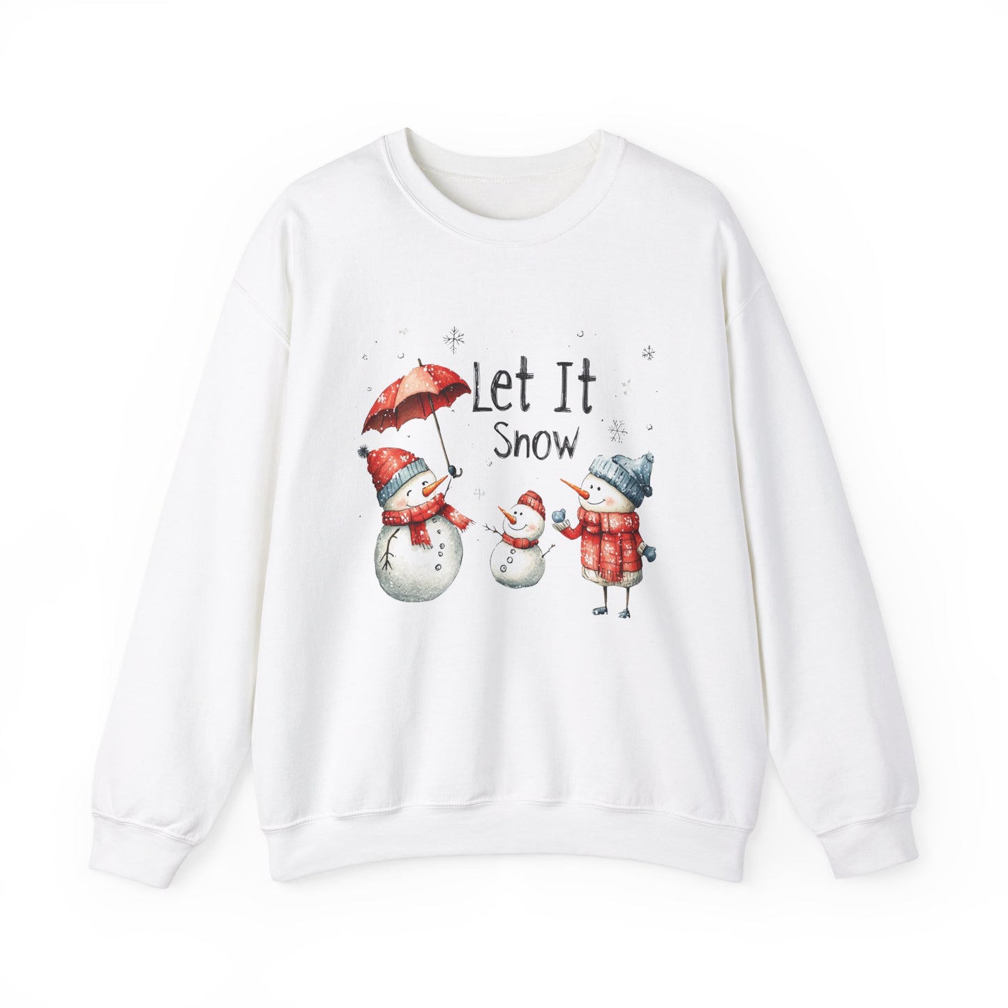 Snowman Sweatshirt For Let It Snow Christmas Shirt