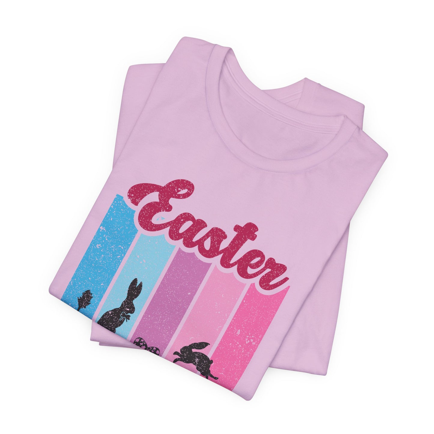 Bunny Scene T-Shirt For Easter Vibes T Shirt For Christian Holiday TShirt