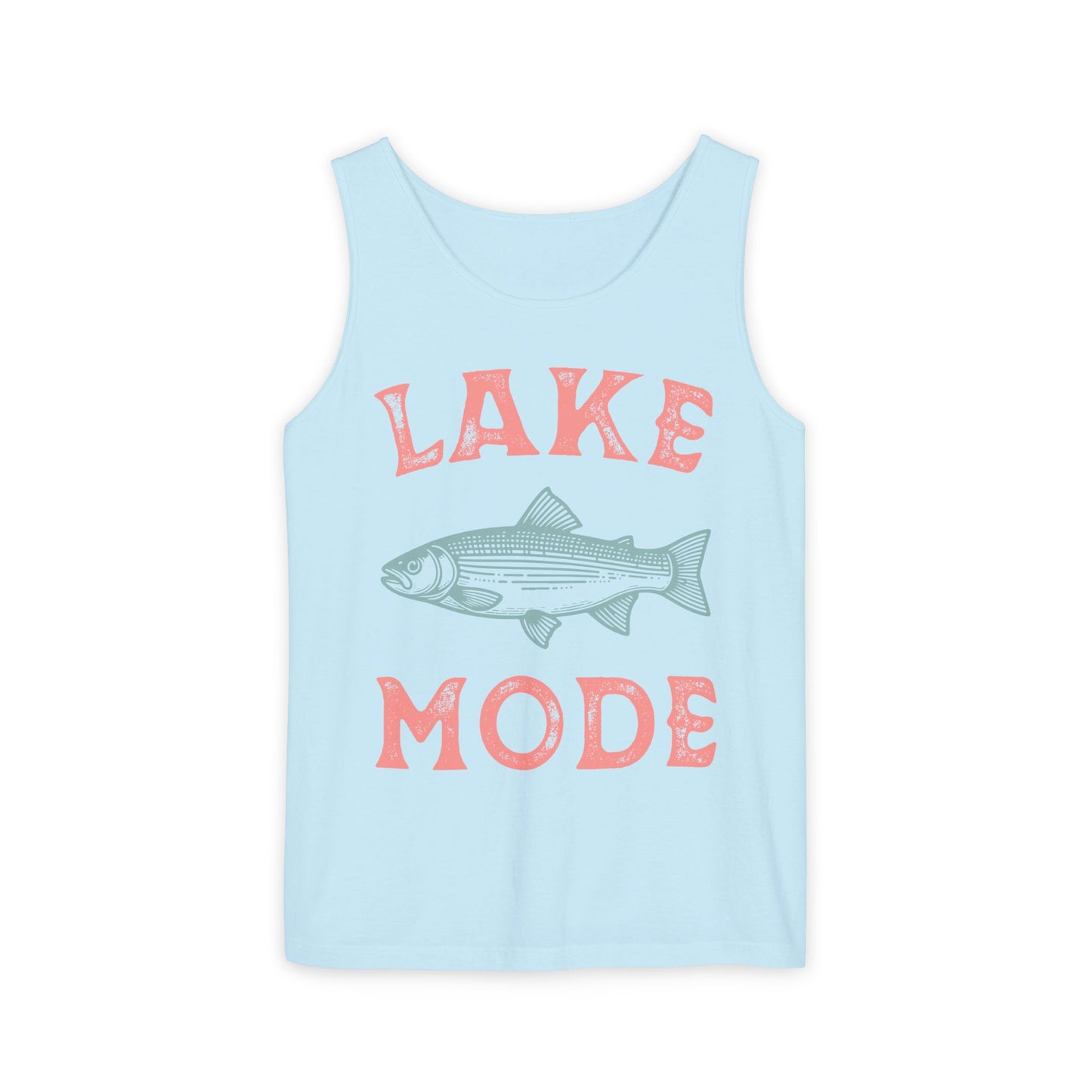 Lake Mode Tank Top For Fishing Shirt For Summer Vacation Tee