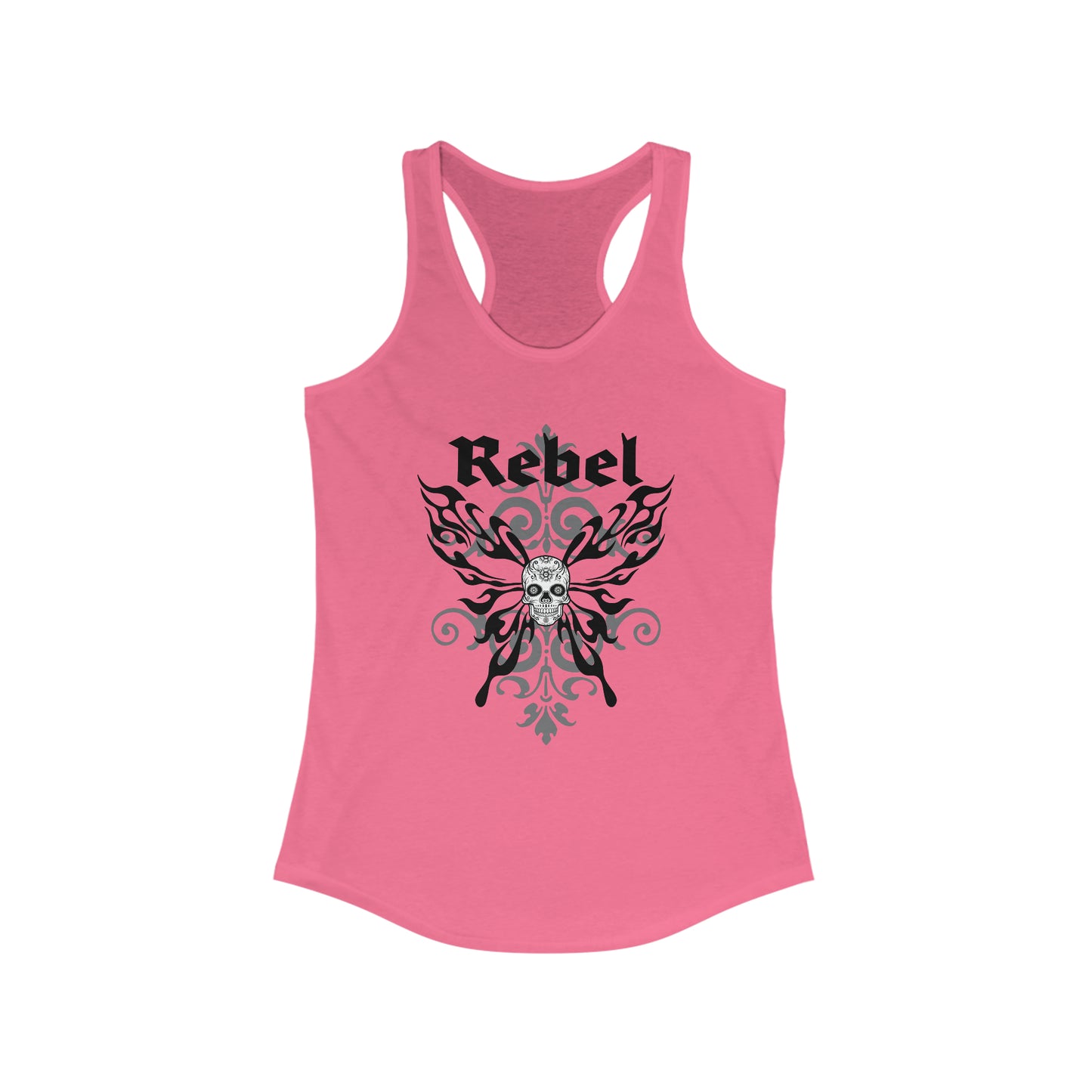 Rebel Tank Top For Day Of The Dead Top For Butterfly Tank For Sugar Skull Racer Back Tank For Conservative Ladies