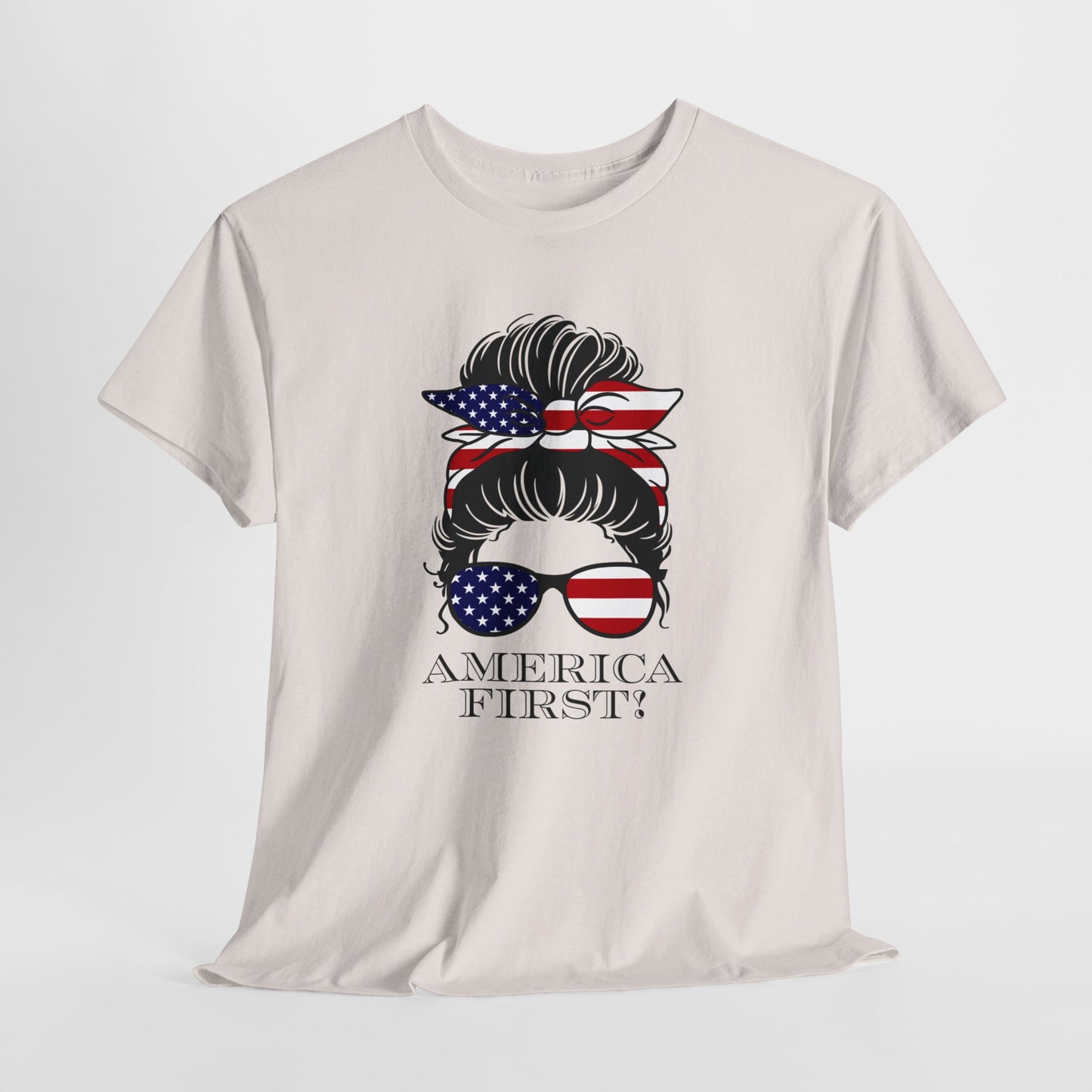 America First Patriotic T-Shirt For Female Patriot Tshirt Conservative Shirts Patriotic T Shirt Conservative Gifts For Patriotic Women