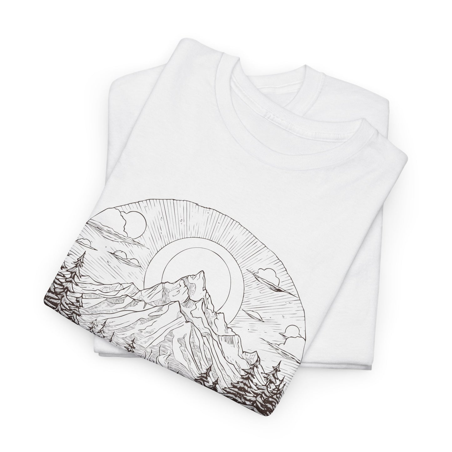 Mountain Landscape T-Shirt For Campfire T Shirt For Wilderness TShirt