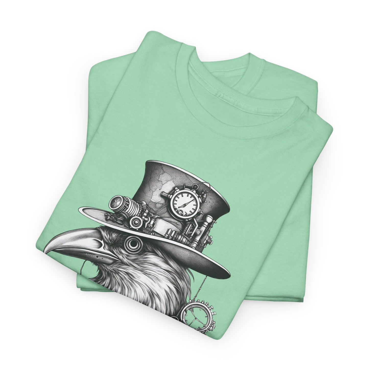 Steampunk Crow For Victorian Era Raven T Shirt For Retro Bird TShirt