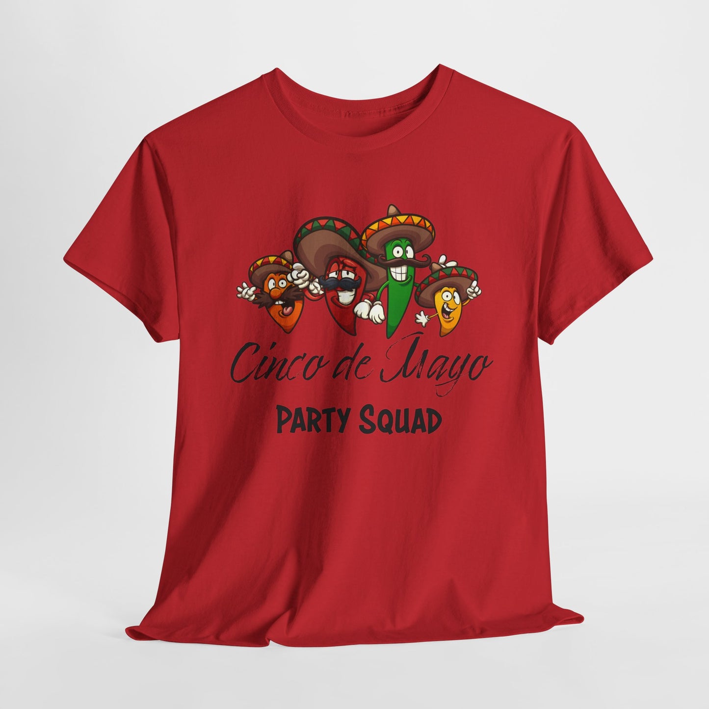 Party Squad T-Shirt for Cinco de Mayo T Shirt For Funny Fiesta Chilies Holiday TShirt