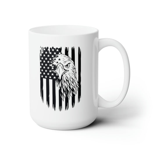 Patriotic Coffee Mug For Flag Mug For Eagle Cup For Conservative MAGA Gift Idea