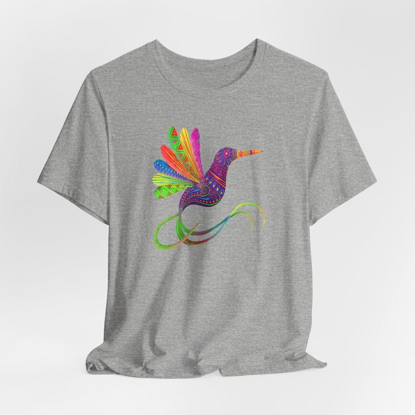 Hummingbird T-Shirt For Mexico Art T Shirt For Watercolor Bird Print TShirt For Cinco de Mayo