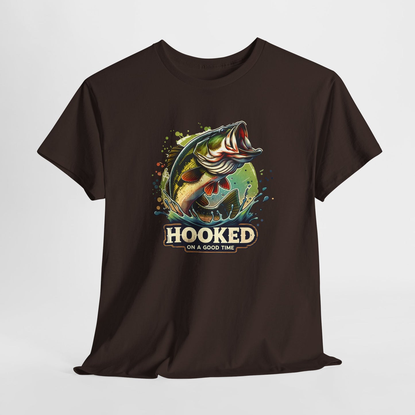 Hooked T-Shirt For Fishing T Shirt For Bass TShirt For Sportsman Tee