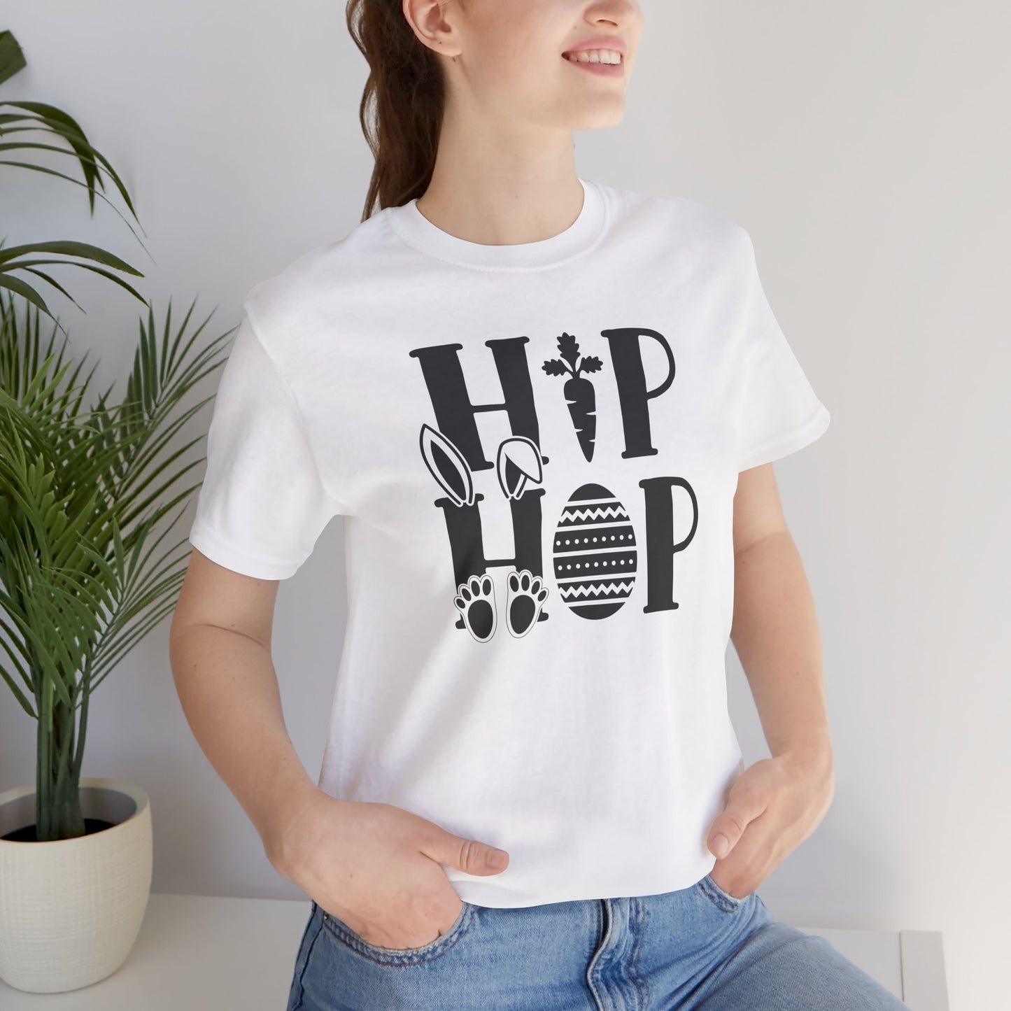 Hip Hop T-Shirt For Funny Easter T Shirt For Cute Bunny T Shirt