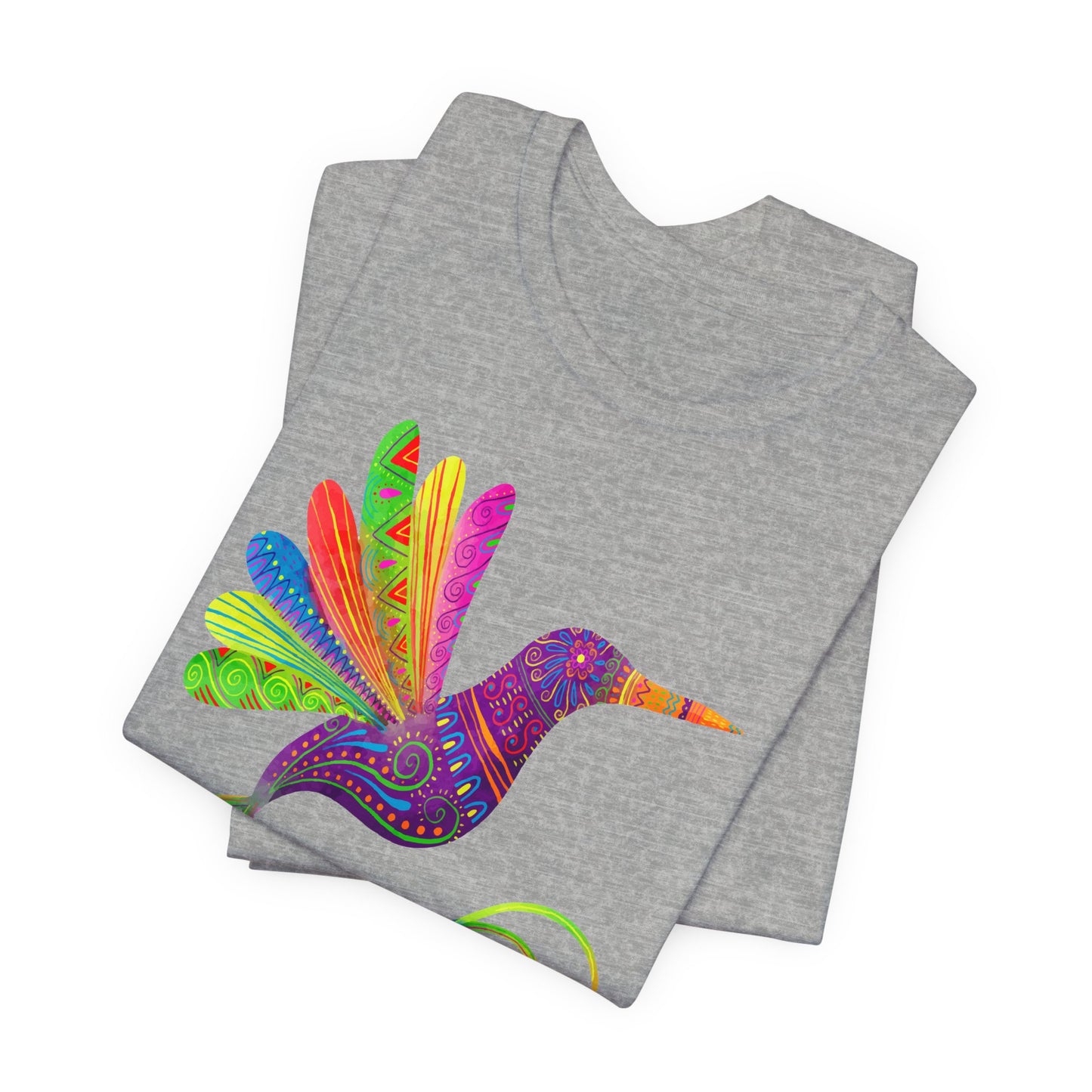 Hummingbird T-Shirt For Mexico Art T Shirt For Watercolor Bird Print TShirt For Cinco de Mayo