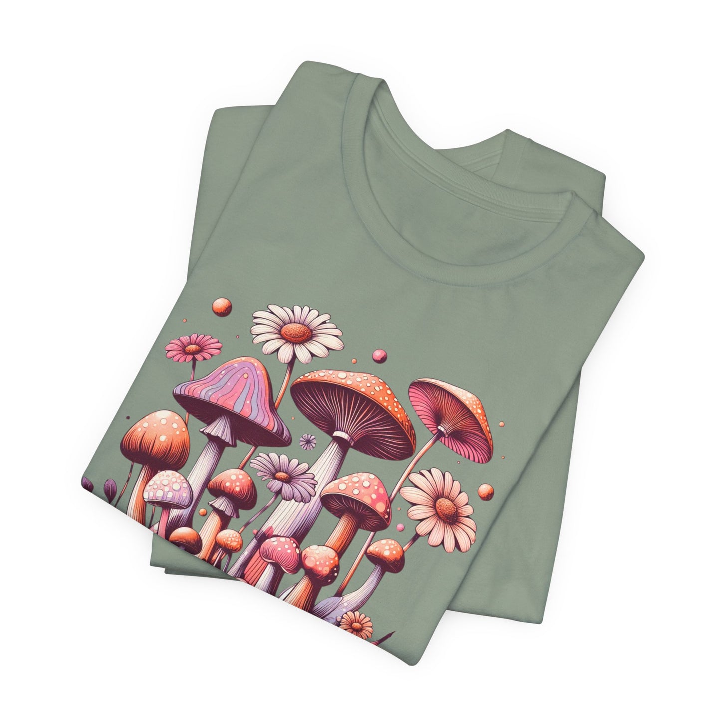 Stay Weird Mushroom Graphic Tee Quirky Psychedelic Style for Nature Lovers T-Shirt