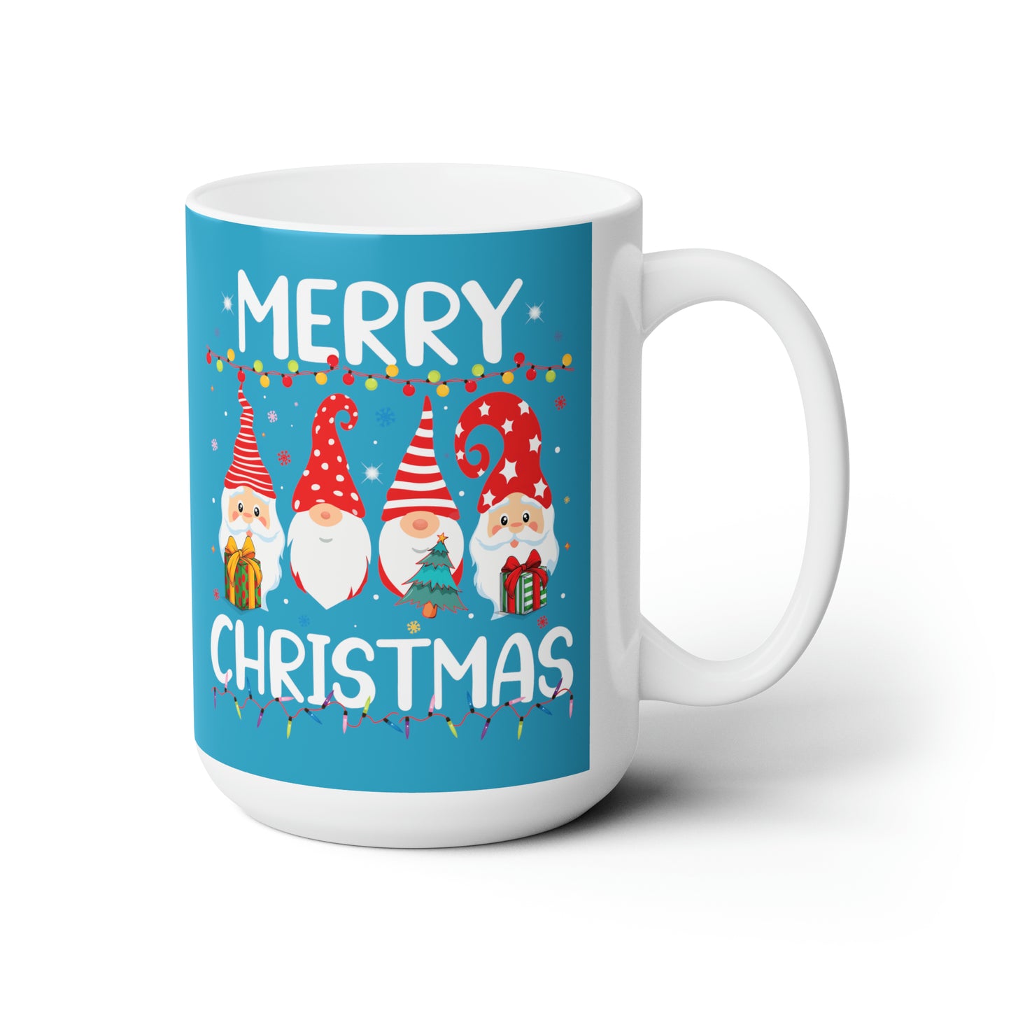 Merry Christmas Holiday Gnomes Coffee Hot Tea Cocoa Mug