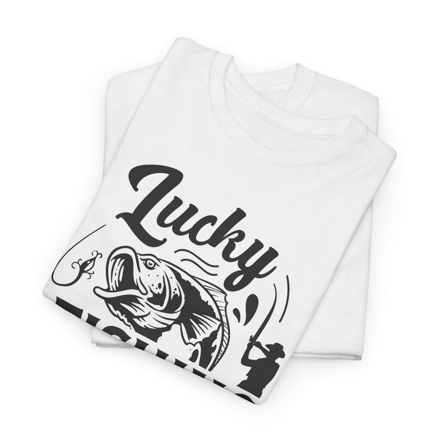 Lucky Fishing T-Shirt For Angler TShirt For Water Sport T Shirt