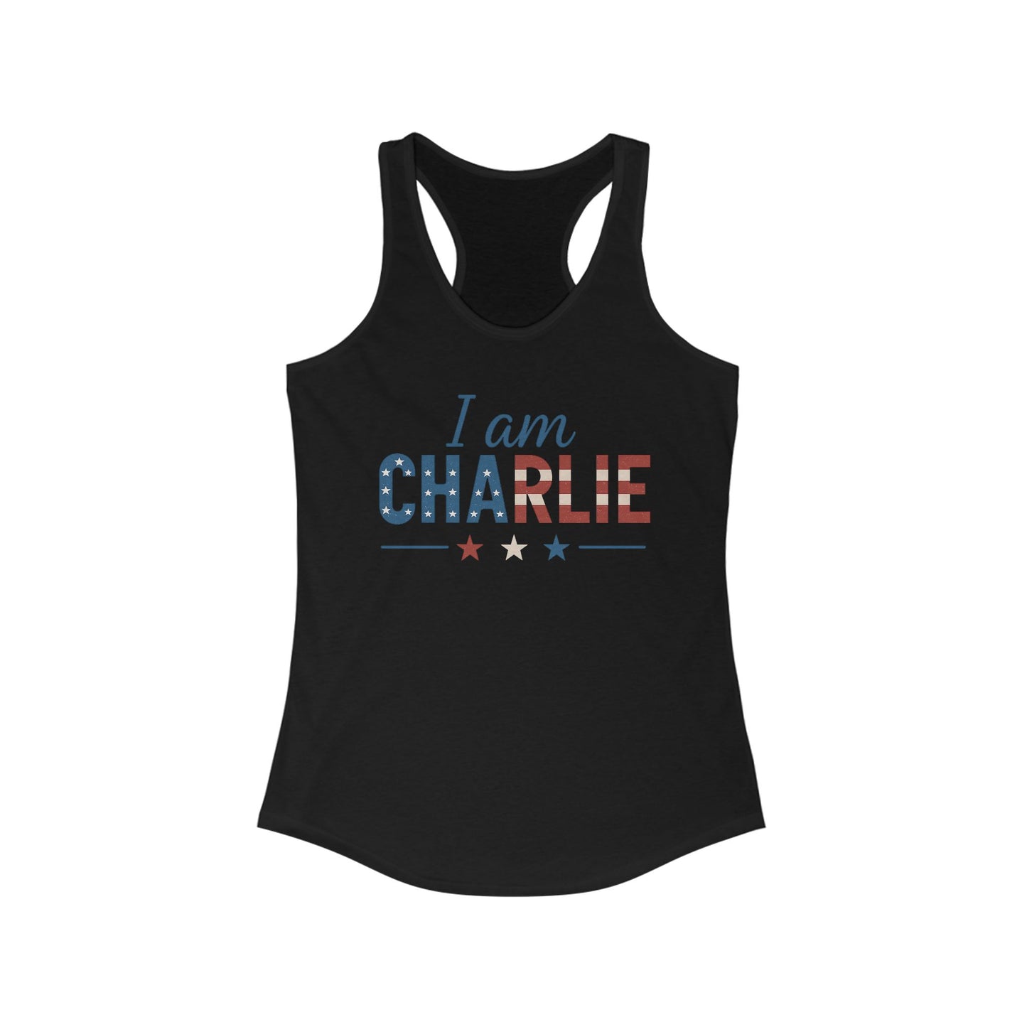 I Am Charlie Tank Top - Patriotic Charlie Kirk Tank