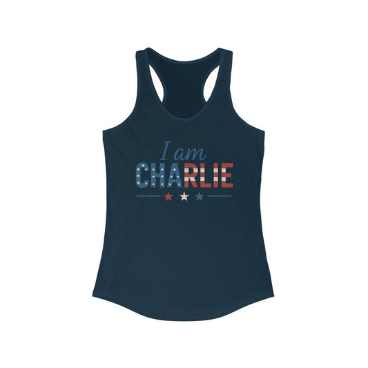I Am Charlie Tank Top - Patriotic Charlie Kirk Tank
