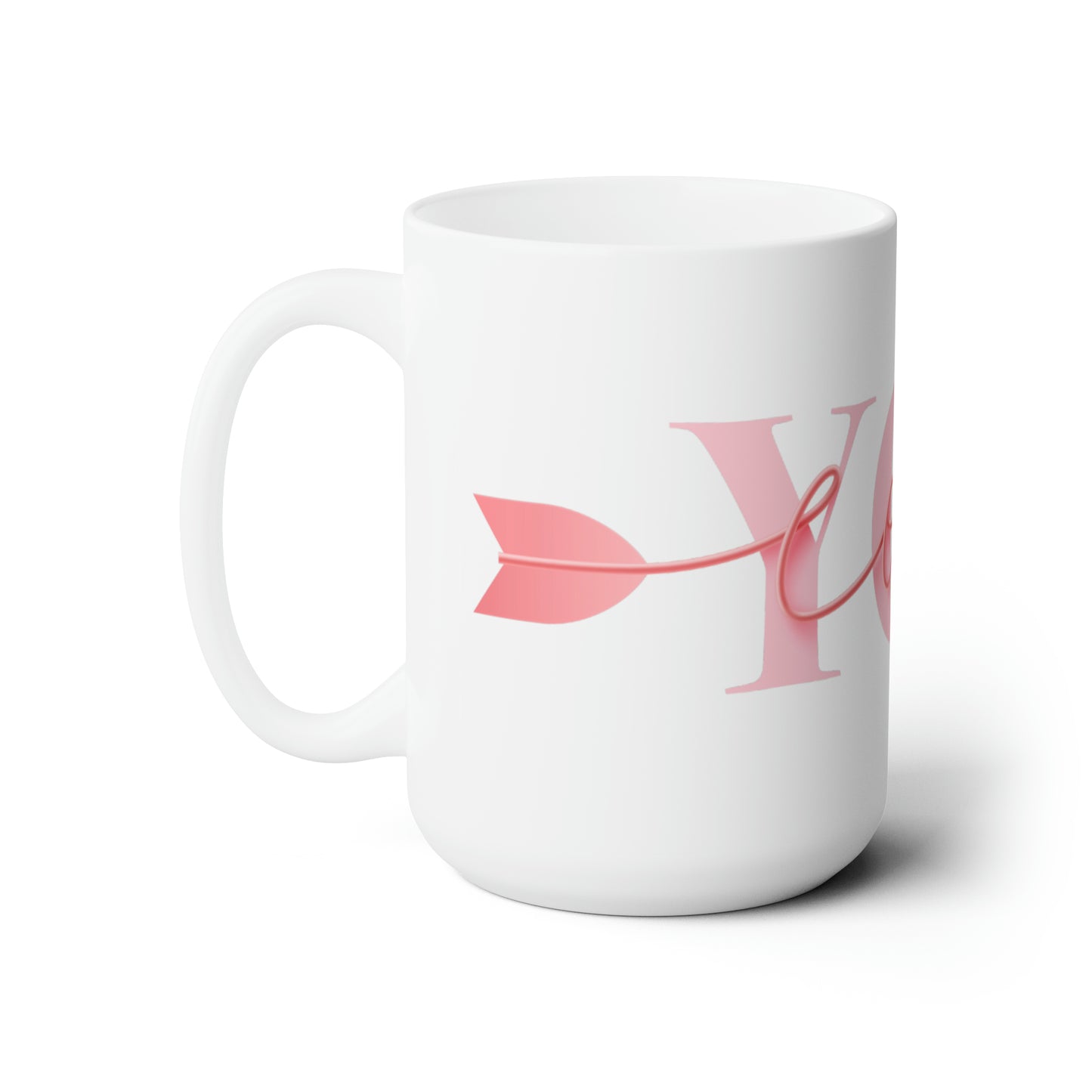 Love You Valentine Coffee Mug Cupid Hot Tea Cup Gift