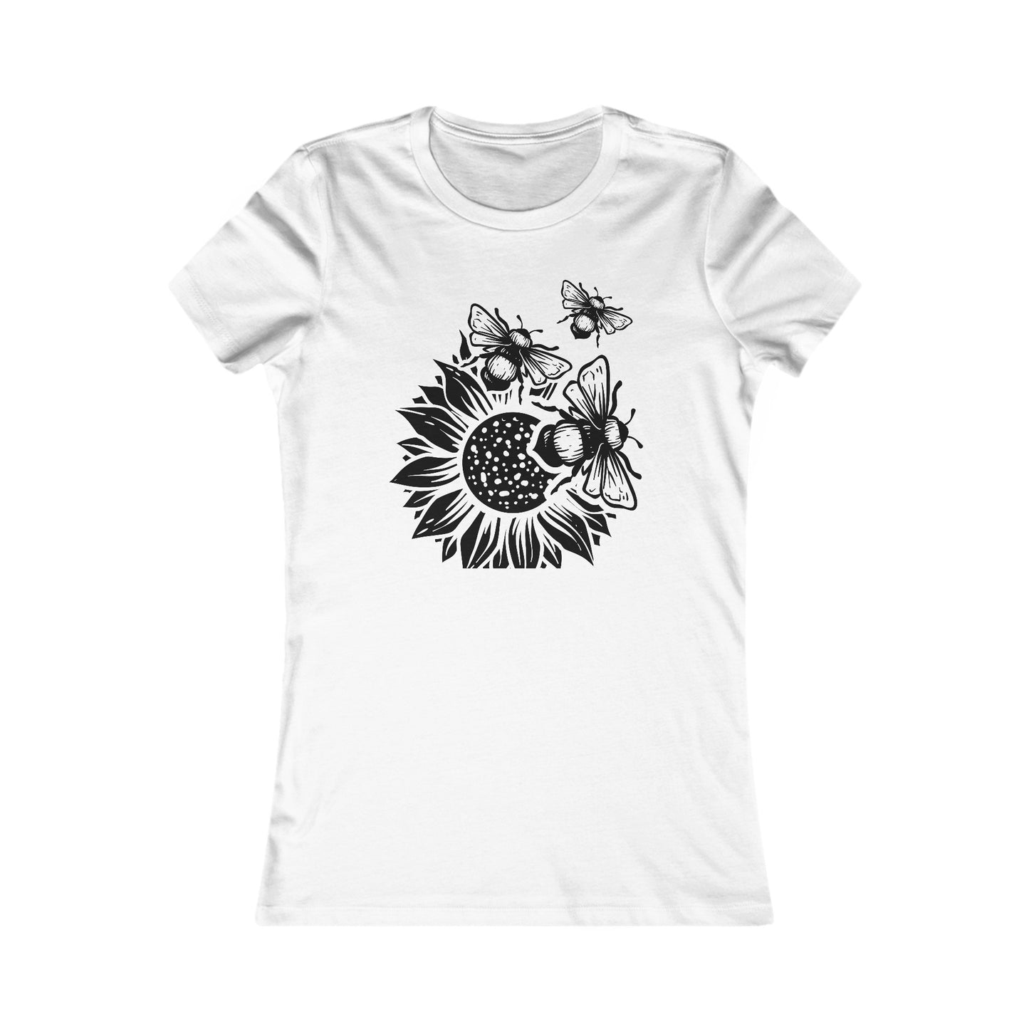 Honey Bee T-Shirt for Sunflower T Shirt For Gardening T Shirt For Summer Tee