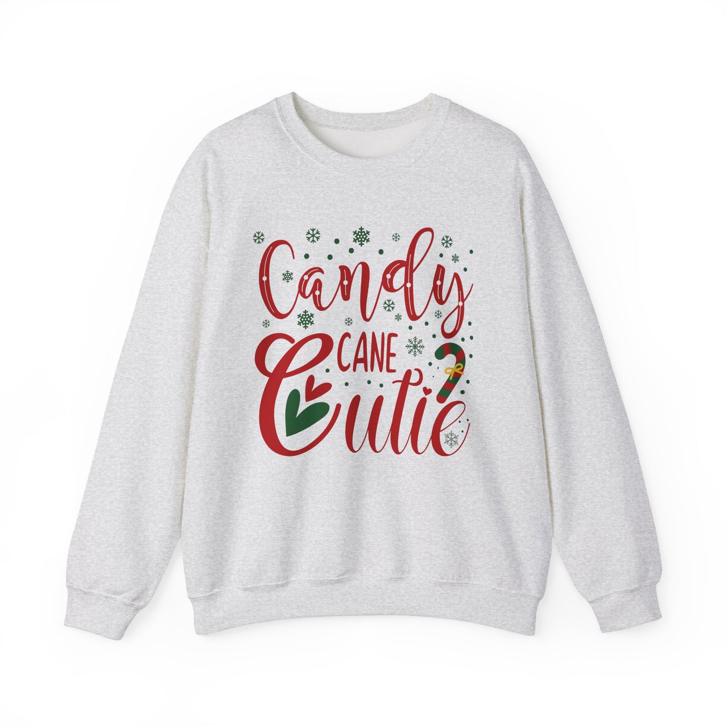 Candy Cane Crewneck Sweatshirt For Christmas Shirt For Holiday Winter Wear