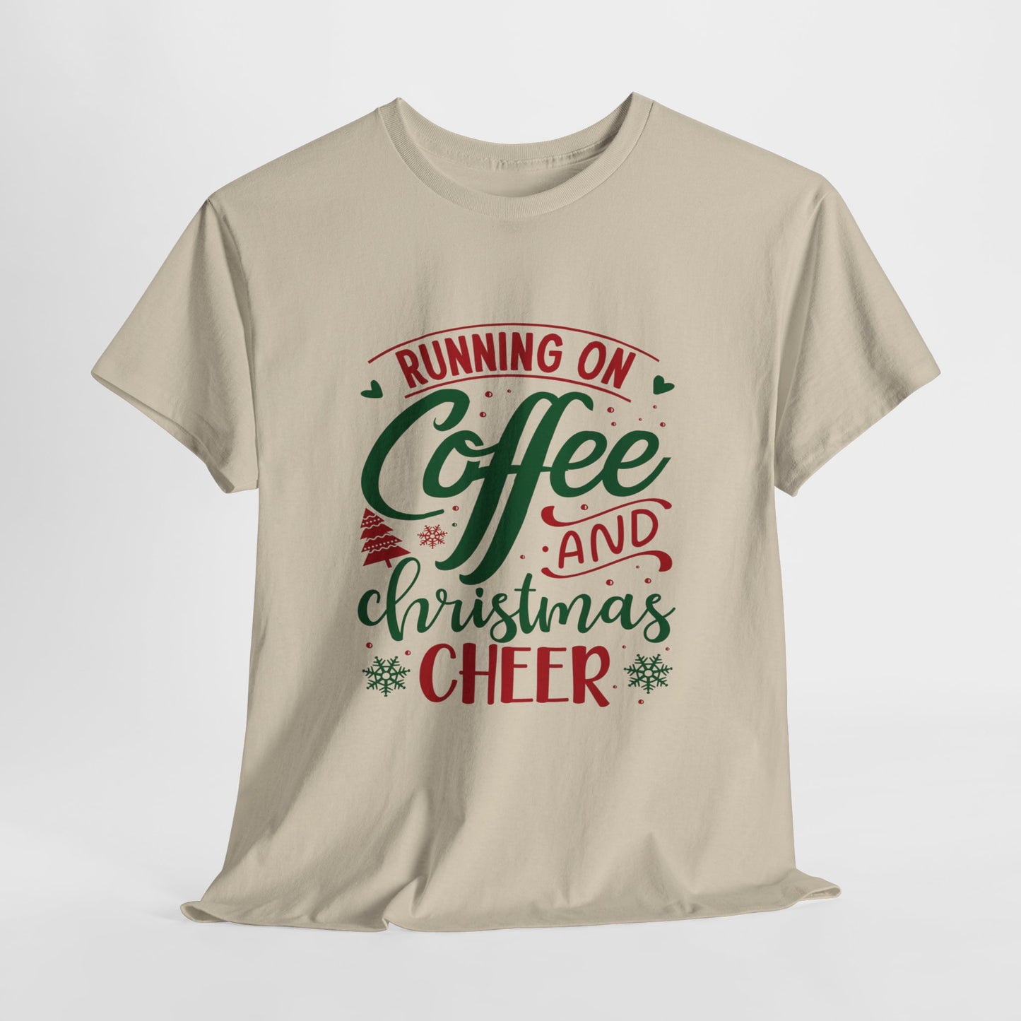 Christmas Cheer T-Shirt For Holiday Coffee TShirt For Festive Party T Shirt For Winter Vibes Gift