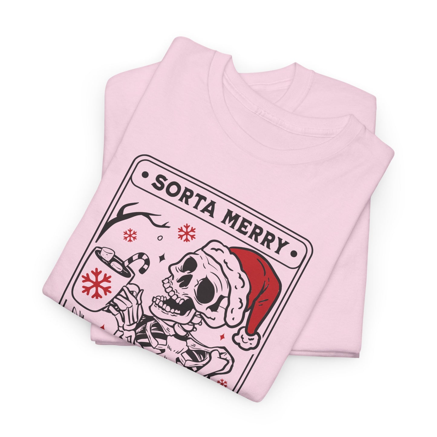 Sorta Scary T-Shirt For Christmas TShirt For Santa Skeleton T Shirt