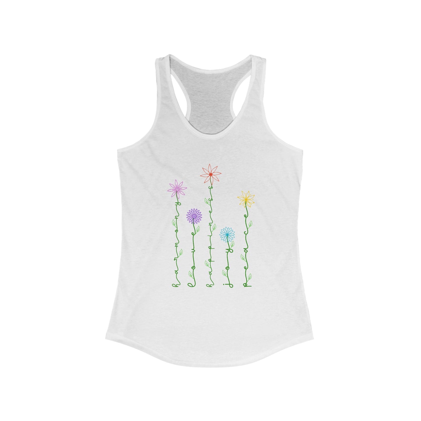 Wildflower Sentiments Tank Top For Botanical Gift With Floral Print Tank Top For Mother's Day Shirt