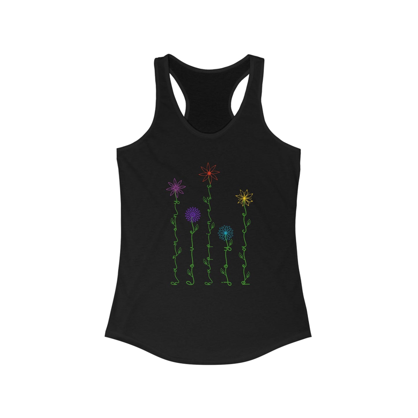 Wildflower Sentiments Tank Top For Botanical Gift With Floral Print Tank Top For Mother's Day Shirt