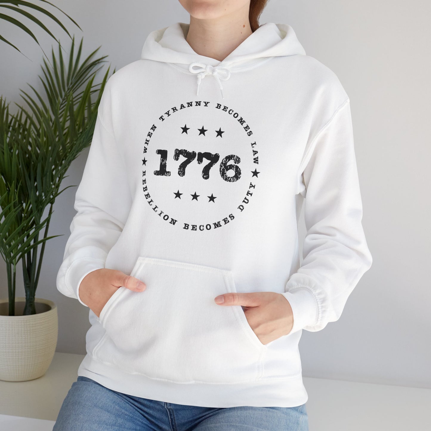 When Tyranny Becomes Law 1776 Hooded Sweatshirt For Rebellion Hoodie For Conservative Gift